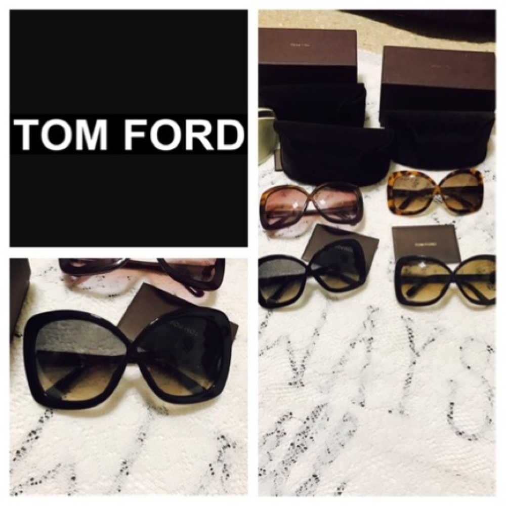 Tom Ford Black and Brown Sunglasses